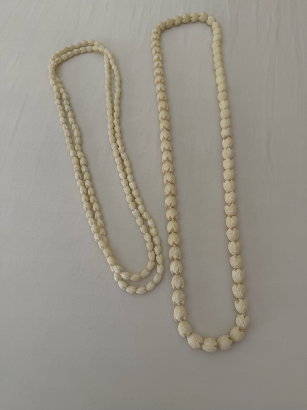 Pikake Vintage Classic Cream Beaded Necklace - Women's Jewelry